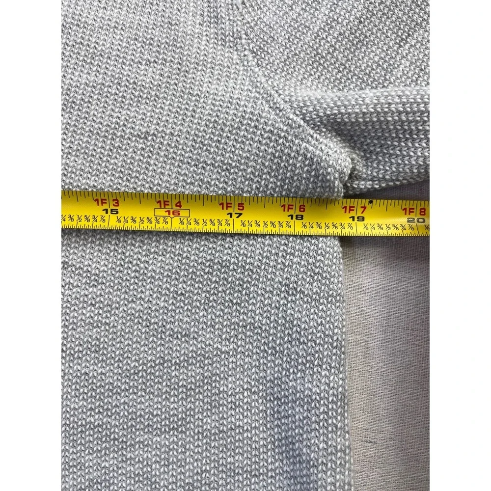 Soft Surroundings Just Beachy Hooded Henley Womens sz S Gray Pullover Top Spring - Picture 12 of 15